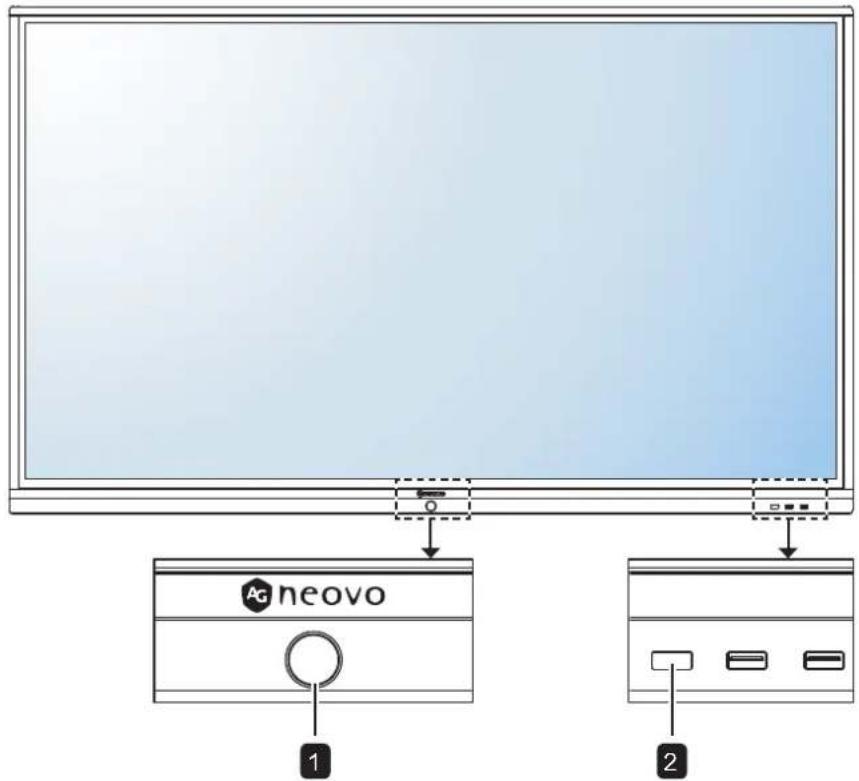 AG Neovo IFP-6502 - Control Panel - 1