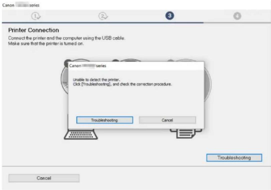 CANON Pixma TR4520 - - If you cannot get past the Printer Connection screen: - 1