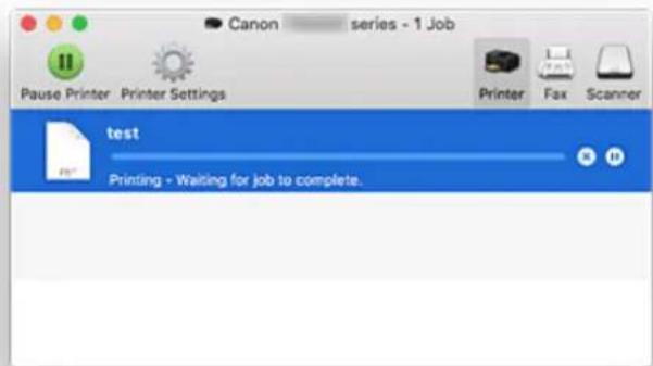 CANON Pixma TR4520 - Check the printing status - 1