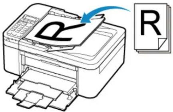 CANON Pixma TR4520 - Loading Two or More Sheets of Document of the Same Size and Thickness in the ADF - 1