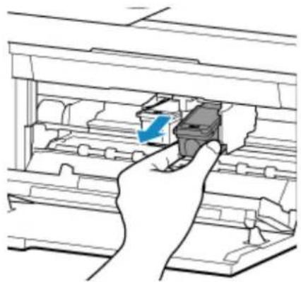 CANON Pixma TR4520 - Remove the empty FINE cartridge. - 2