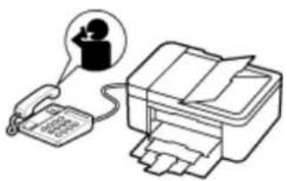 CANON Pixma TR4520 - - When the call is a voice call: - 2
