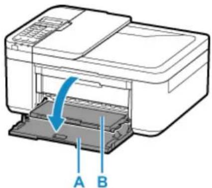 CANON Pixma TR4520 - Open the front cover (A) gently. - 1