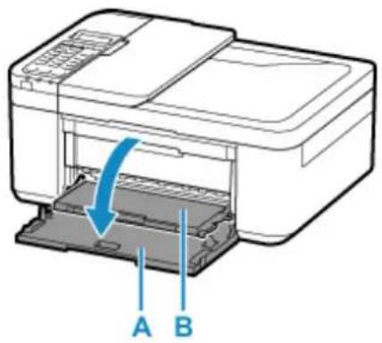 CANON Pixma TR4520 - Open the front cover (A) gently. - 1