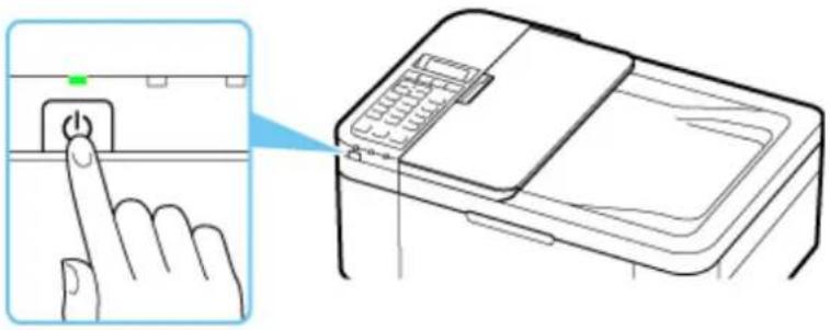 CANON Pixma TR4520 - Press the ON button to turn off the printer. - 1