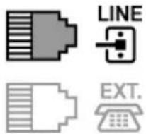 CANON Pixma TR4520 - Basic Connection (Connecting with General Telephone line) - 1