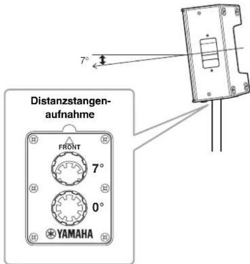Distanzstangen- aufnahme FRONT 7° 0° YAMAHA