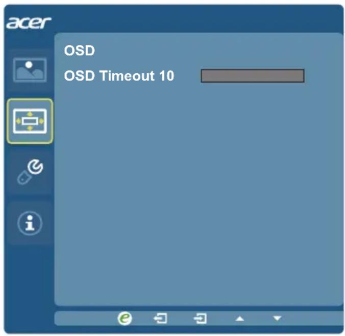 ACER G257HU - OSD Menu - 2