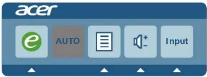 ACER G257HU - Using the Shortcut Menu - 1