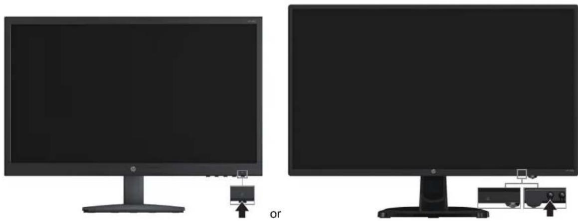 HP N246V - Turning on the monitor - 1