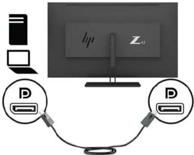 HP Z43 - Connecting the cables - 3