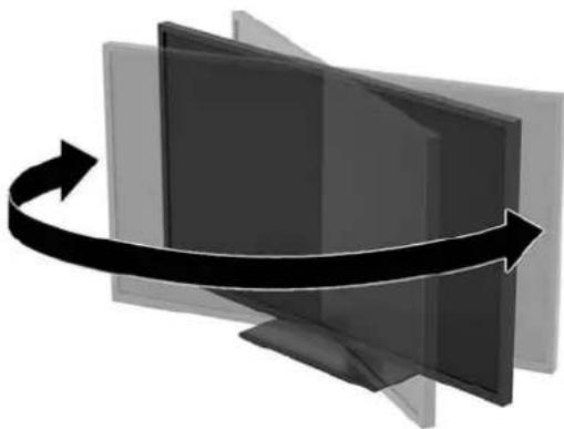 HP Z43 - Adjusting the monitor - 2