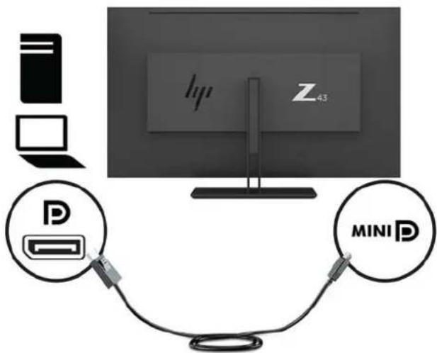 HP Z43 - Connecting the cables - 4