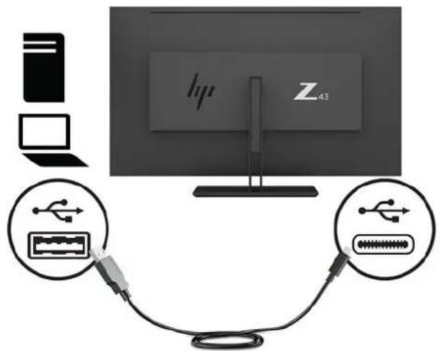 HP Z43 - Connecting the cables - 6