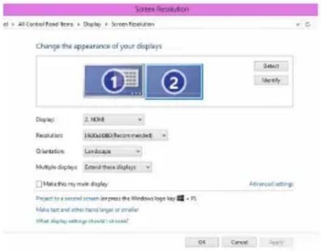 GeChic 1503H - Set Extended Display Mode-Windows 7 System - 1