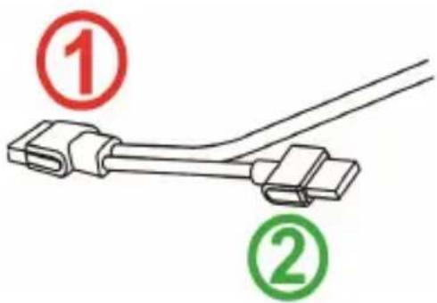 GeChic 1503H - USB-A(オス) to USB-A(メス)電源伝達ケーブル(1.2m)と 5V 2A AC アダプタ (On-Lap1503I 用)を接続 - 2