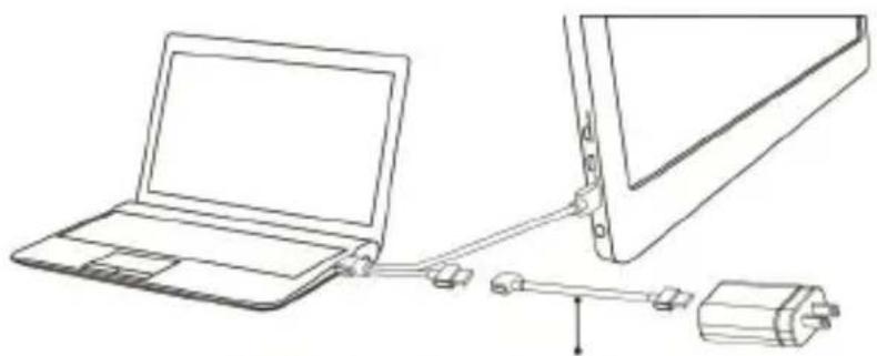 GeChic 1503H - Section 2 Connect the Video Cable and USB Touch and Power Cable - 2