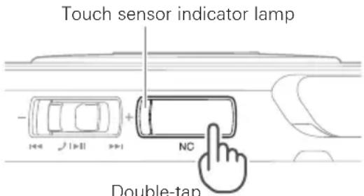 Touch sensor indicator lamp - + NC Double-tap