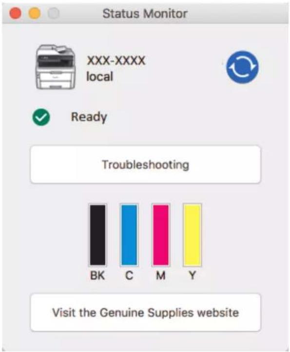 BROTHER HL-L3290CDW - Monitor the Status of the Machine from Your Computer (Mac) - 1