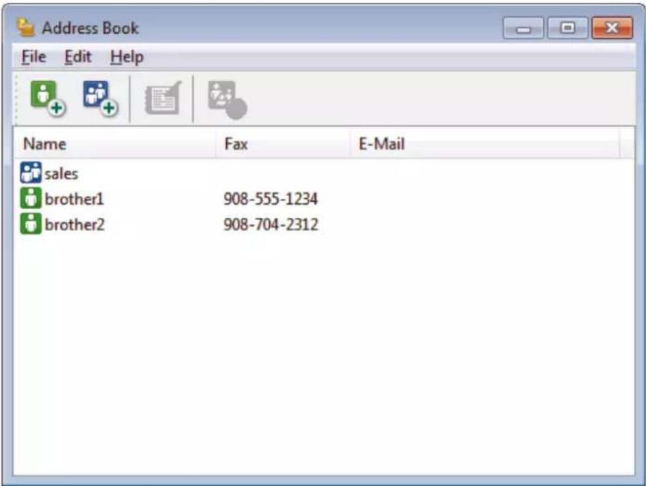 BROTHER HL-L3290CDW - Edit Member or Group Information in your PC-FAX Address Book (Windows) - 1