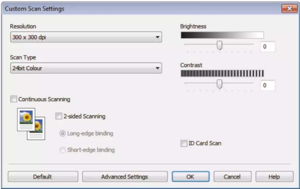BROTHER HL-L3290CDW - Custom Scan Settings (Windows) - 1