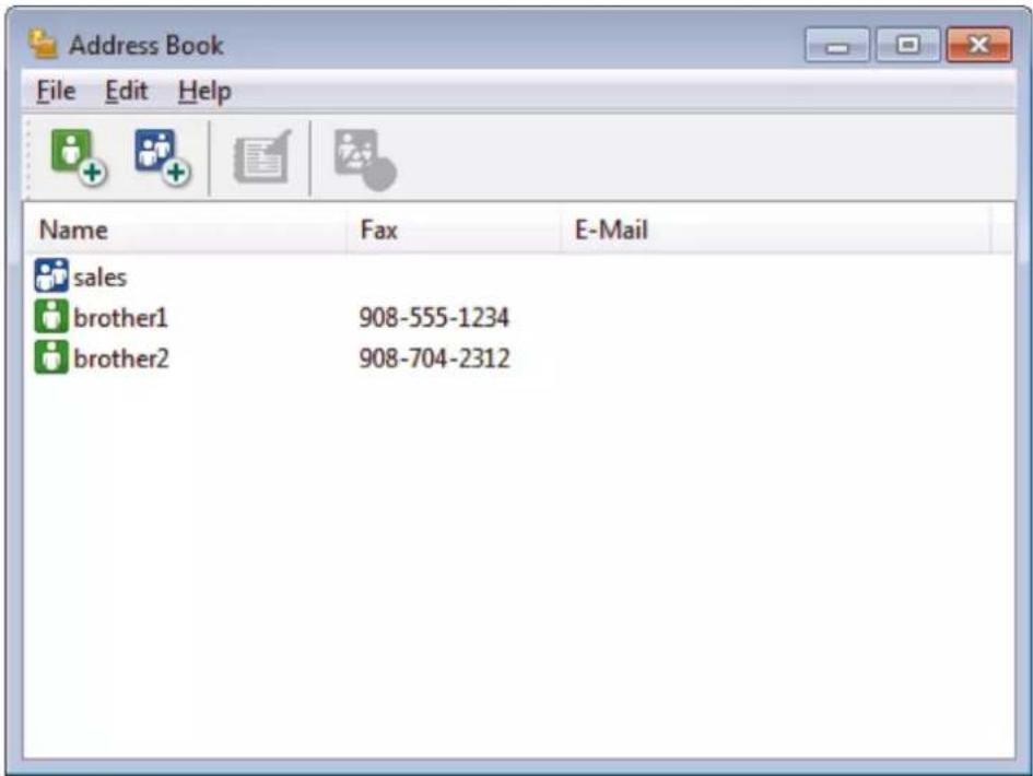 BROTHER HL-L3290CDW - Create a Group in your PC-FAX Address Book (Windows) - 1