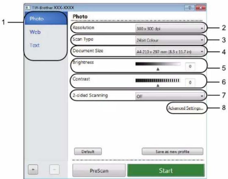 BROTHER HL-L3290CDW - TWAIN Driver Settings (Windows) - 1