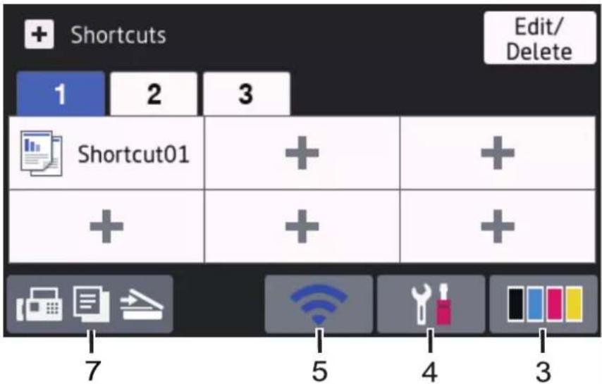 BROTHER HL-L3290CDW - Shortcuts screen - 2