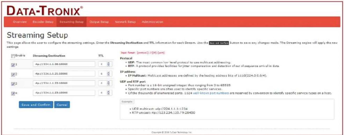 Data-Tronix DT-IPTV-QAM-ASI-4HC - IP Streaming Setup - 1