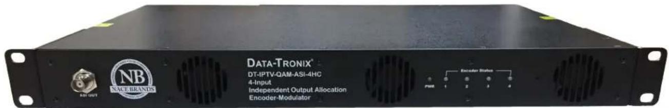 Data-Tronix DT-IPTV-QAM-ASI-4HC - 4-Input Independent Output Allocation Encoder-Modulator with ASI - 1