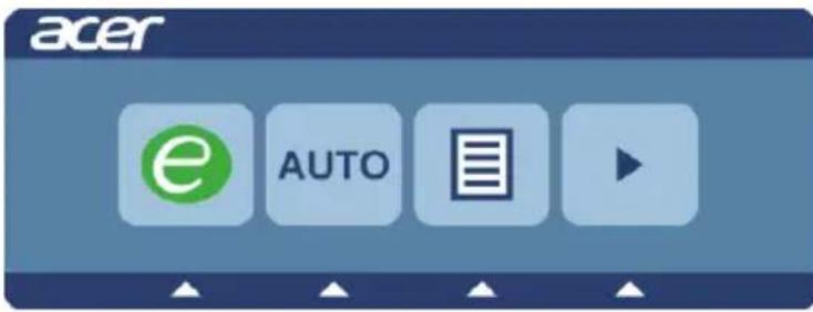 ACER EB321HQ - Using the Shortcut Menu - 1