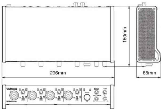 296mm 160mm 65mm