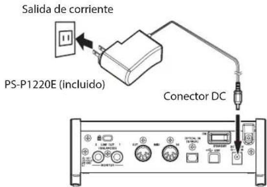 Salida de corriente PS-P1220E (incluido) Conector DC
