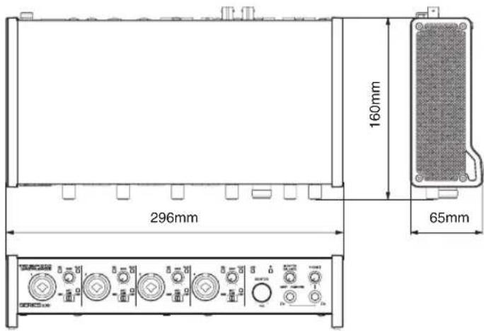 296mm 160mm 65mm