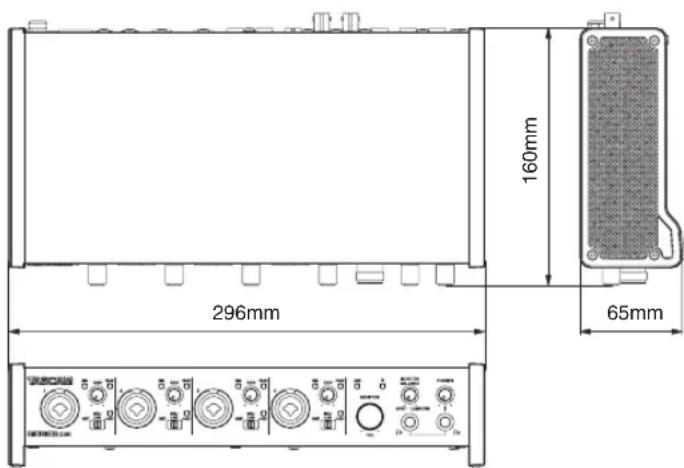160mm 296mm 65mm