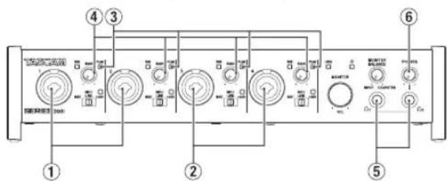 TASCAM SERIES 102i - 入力音を調節する - 2
