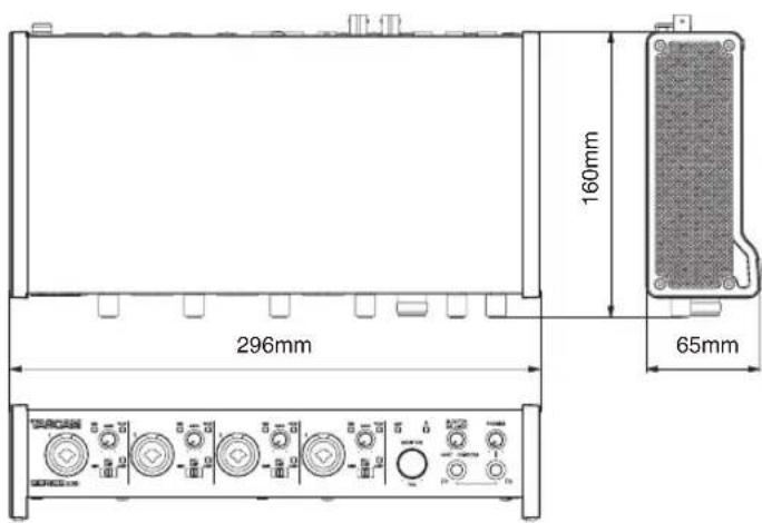 296mm 160mm 65mm