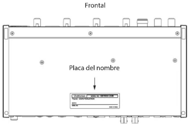Frontal Placa del nombre DATA CORPORATION DATA DATA