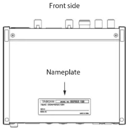 Front side Nameplate TOMOCAM ITEMS NO. SERIES 1326 YUMO CORPORATION DATA: 0.0000 DATA: 0.0000