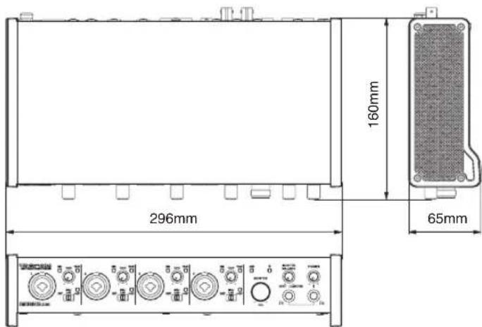 160mm 296mm 65mm