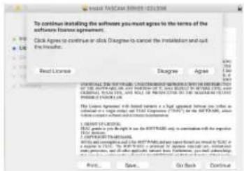 TASCAM SERIES 102i - Procédure d'installation du logiciel dédié pour mac - 4