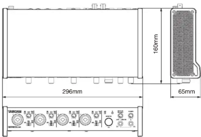 160mm 296mm 65mm