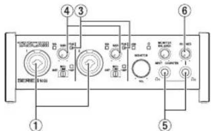 TASCAM SERIES 102i - Eingangssignale abhören und anpassen - 1
