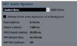 Audient Sono - Operation with Cubase / Nuendo - 3