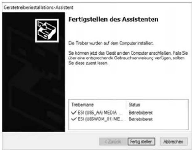 ESI U86 XT - Installation unter Windows - 4