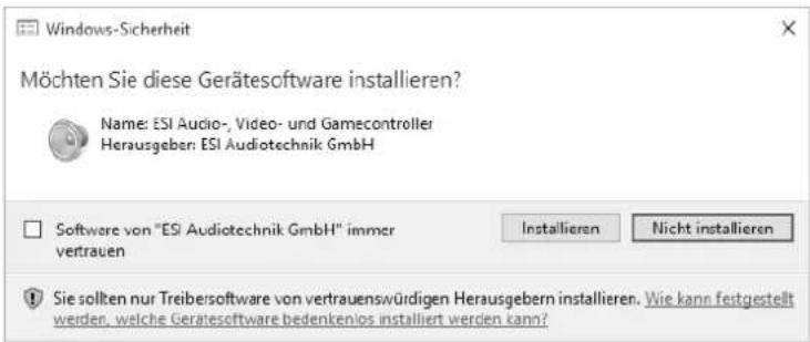 ESI U86 XT - Installation unter Windows - 3