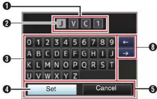 1 2 3 4 Set Cancel 5 6 7 8 9 0 1 2 3 4 5 6 7 8 9 A B C D E F G H I J K L M N O P Q R S T U V W X Y Z ← → 8