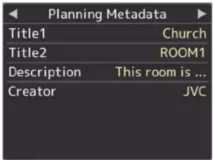 Planning Metadata Title1 Church Title2 ROOM1 Description This room is ... Creator JVC