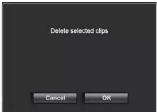 Delete selected clips Cancel OK