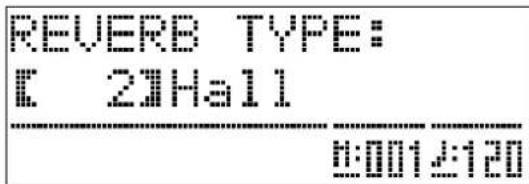 REVERB TYPE: [ 23Ha11 ] 0:001±120